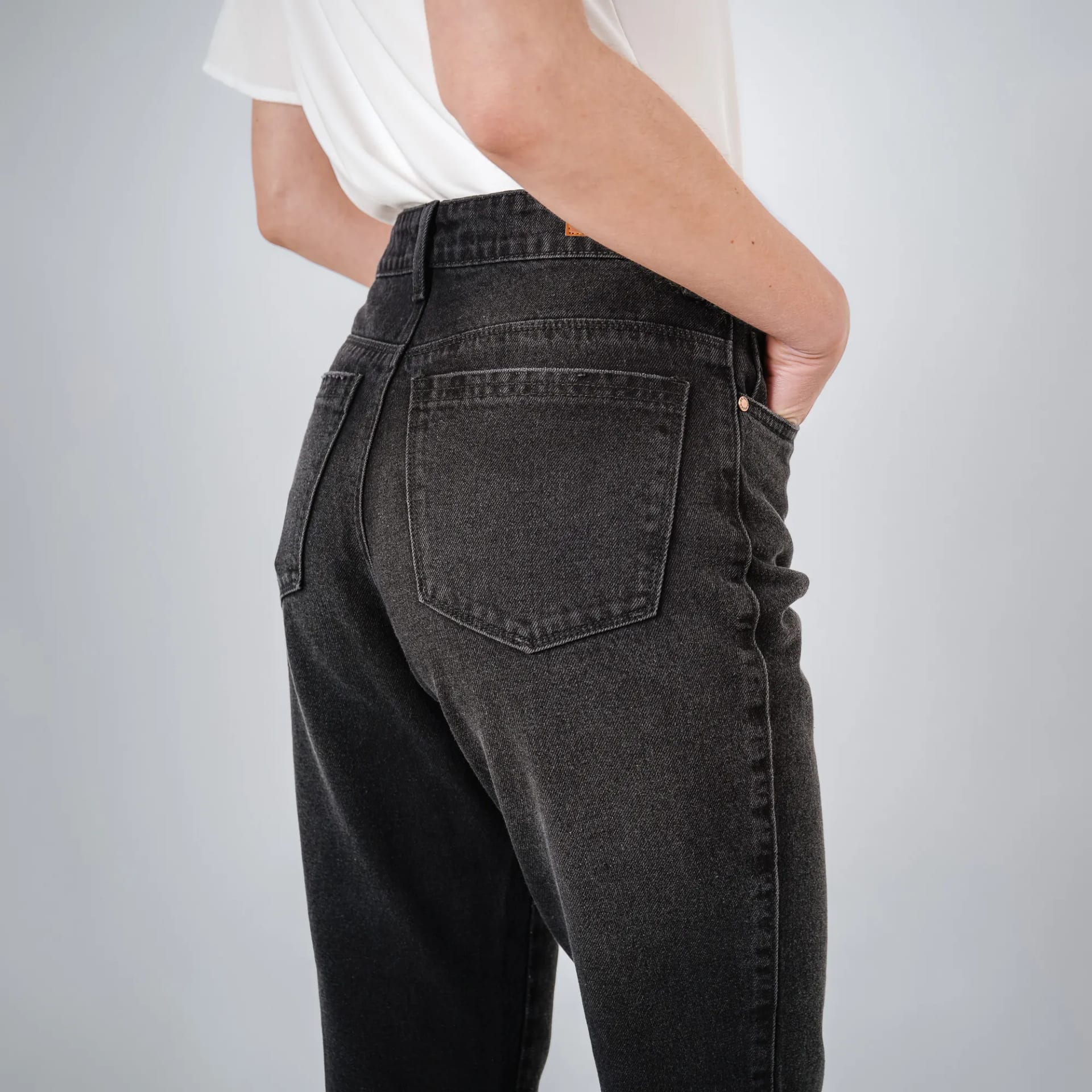Jean Tiro Alto Bota Skinny Crop - imagen 2