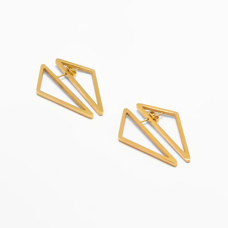 Aretes Diplo Dorado - imagen 1