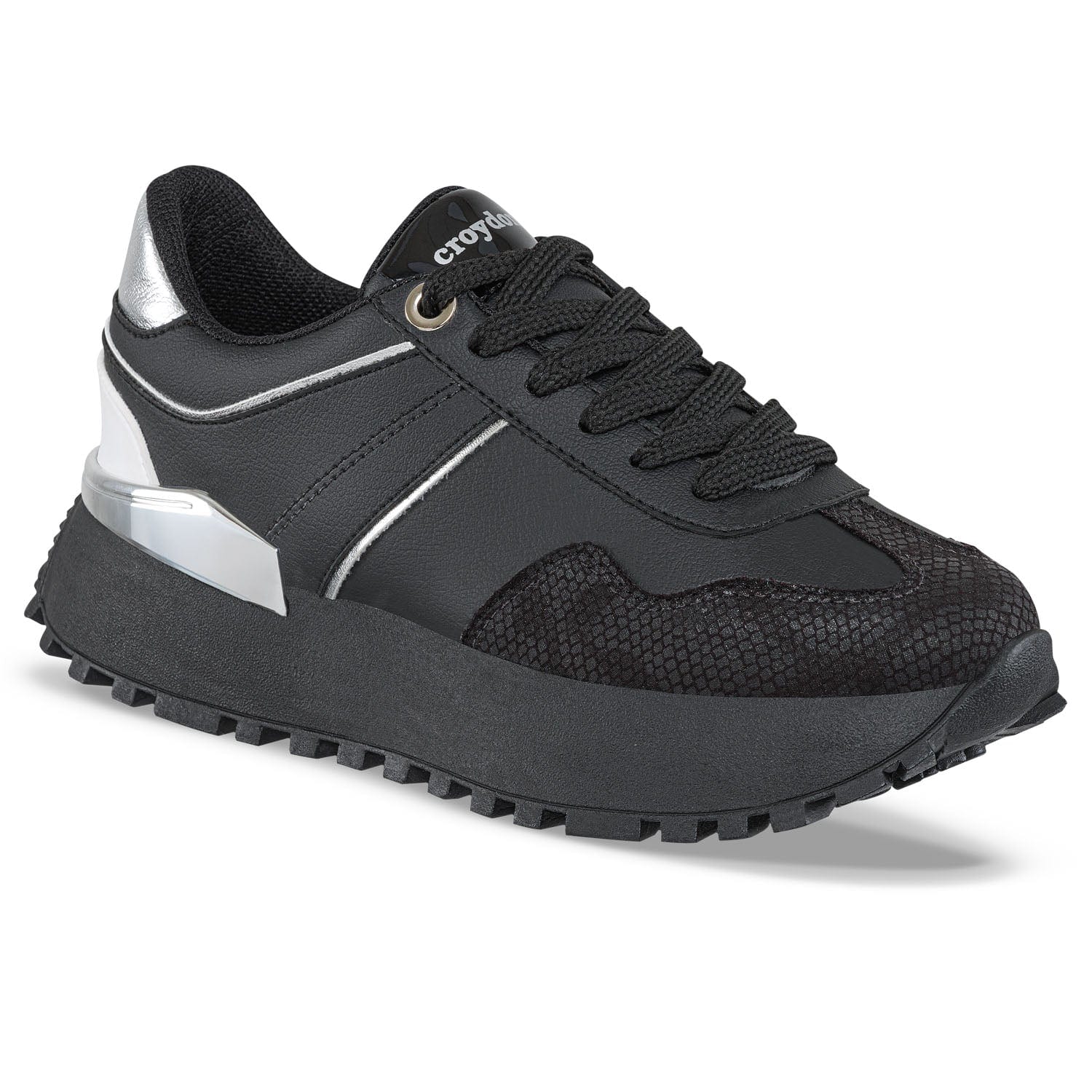 Tenis Urbanos Letizia Negro-Negro Croydon para Mujer - imagen 1