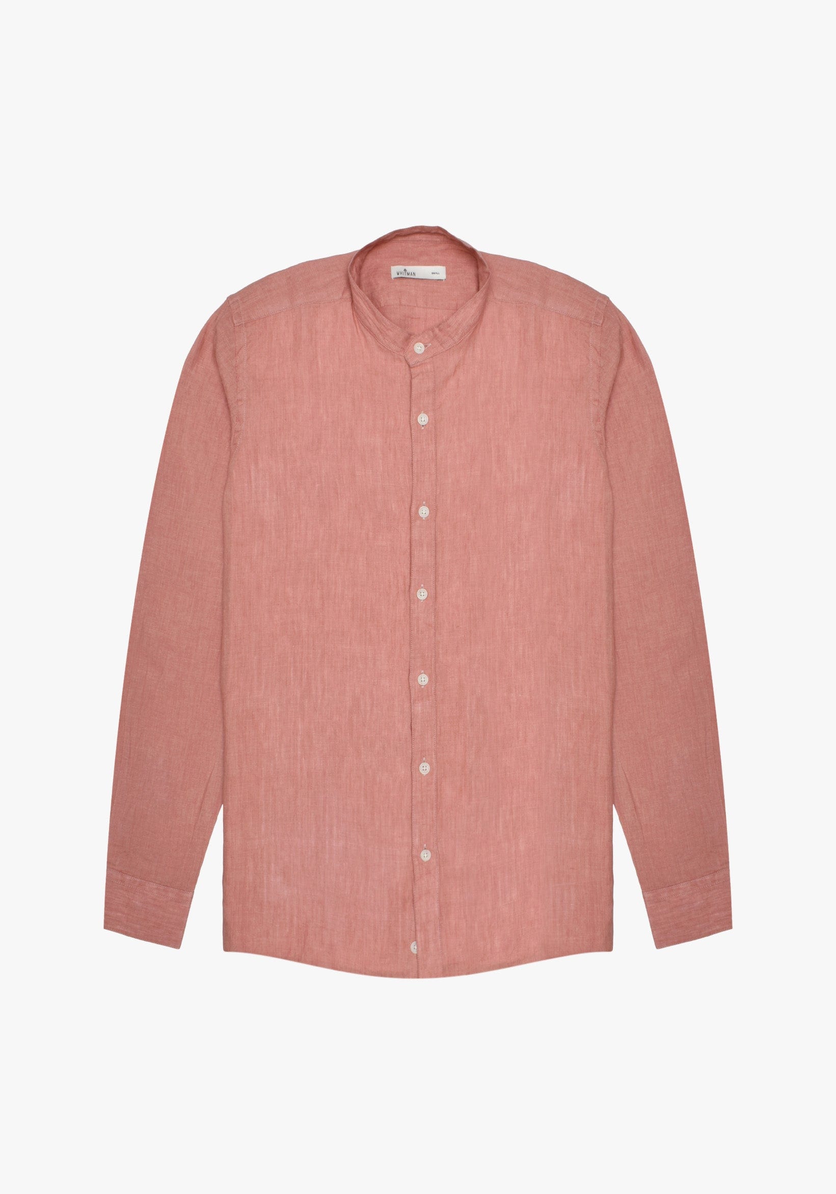 Camisa Lino Cuello Nerú Salmón - imagen 1