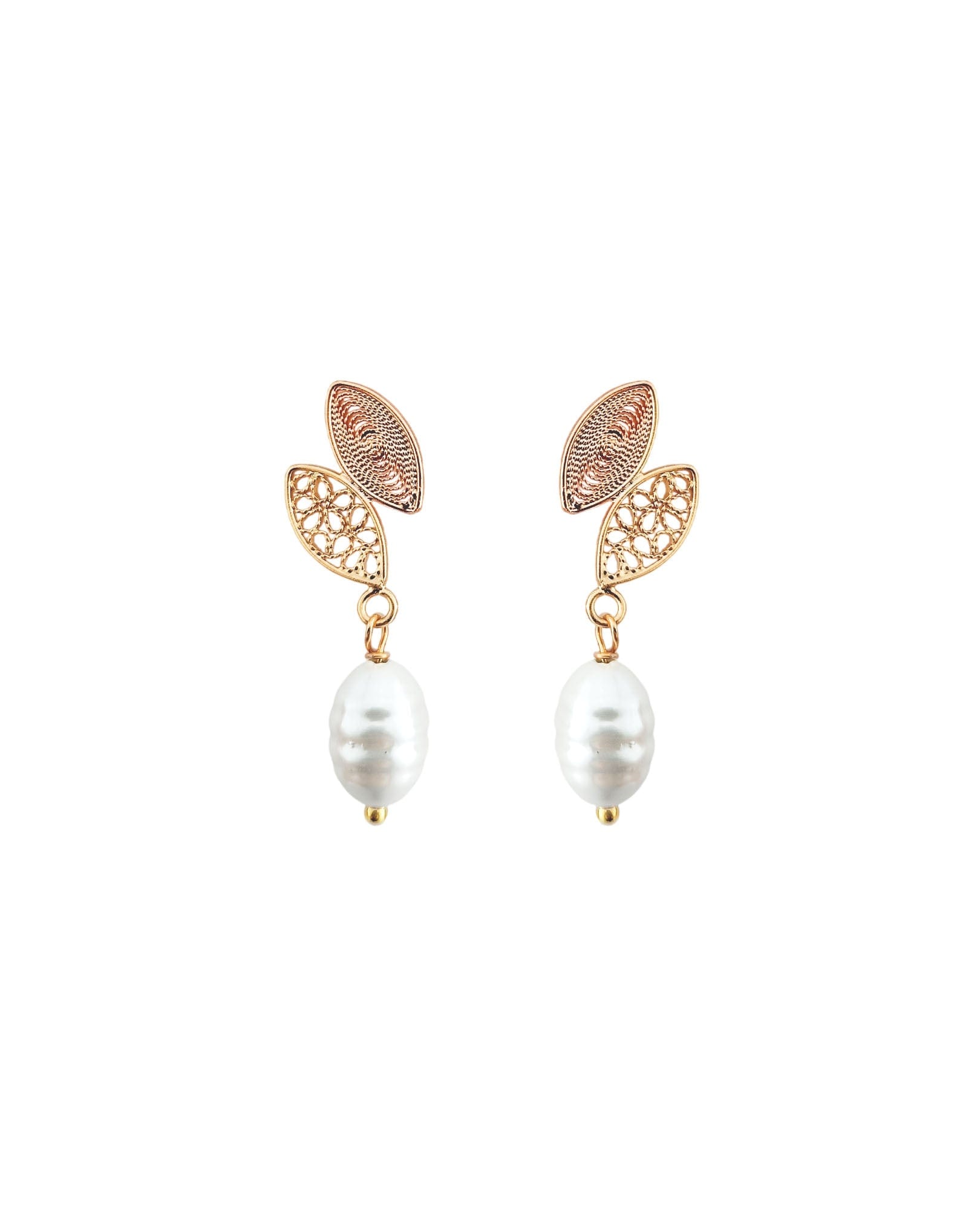 Aretes filigrana y perla Anastasia - imagen 1