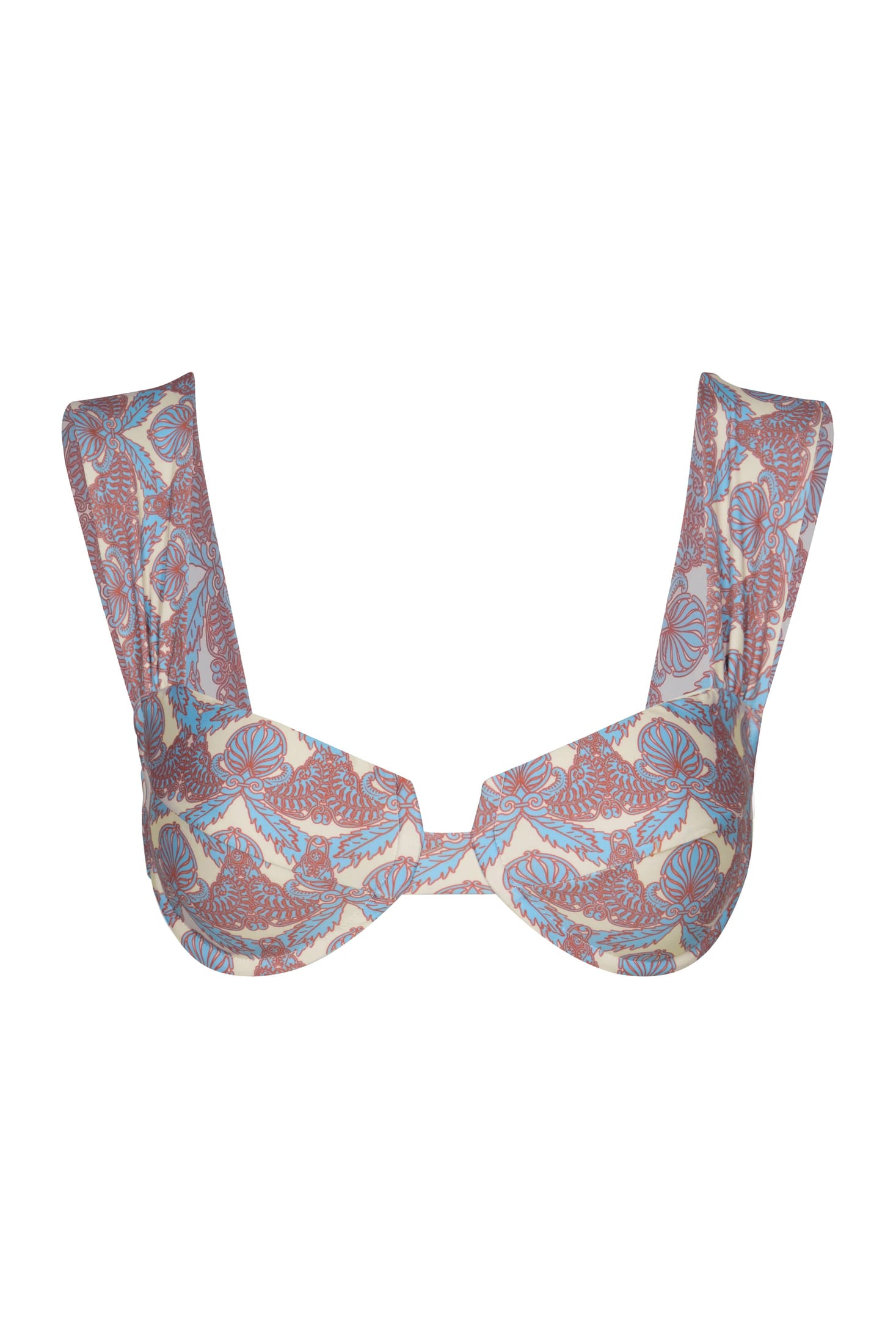 Sabina Top / Sky Blue Ornaments - Ivory - imagen 1
