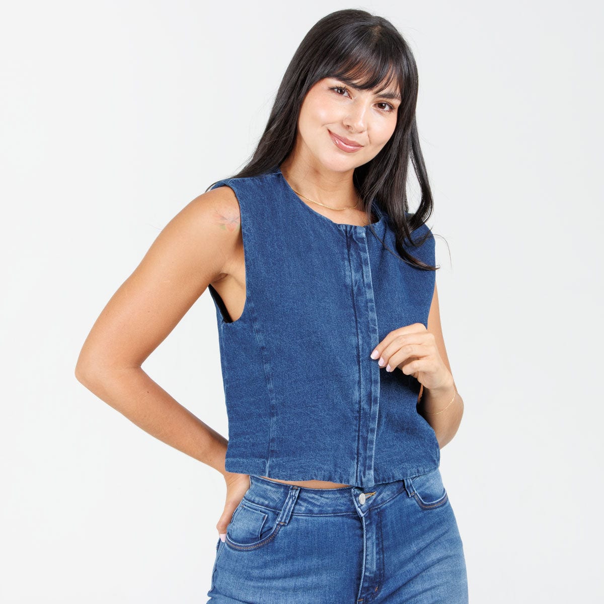 Chaleco Denim  B1843 - imagen 1