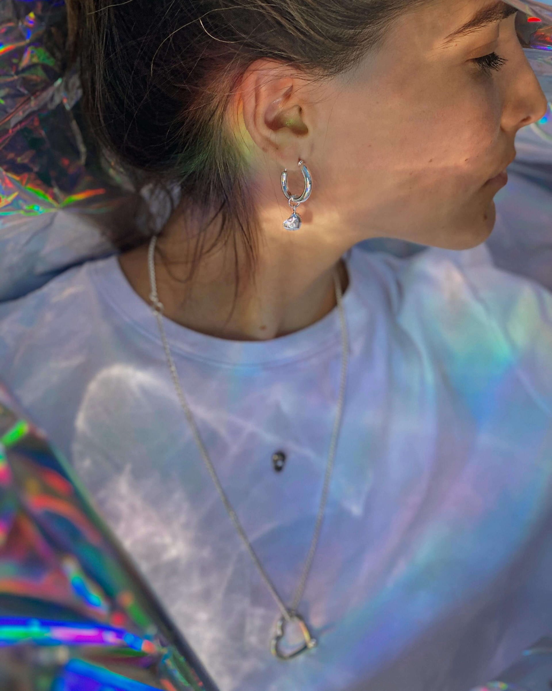 Collar Corazon Latex Balloon Plata 925 - imagen 4