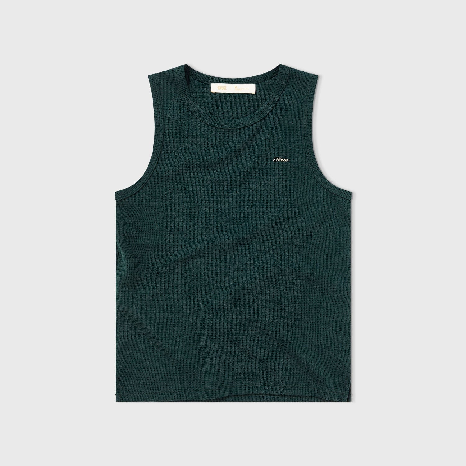 Textured Sleeveless T-Shirt - Pine Green - imagen 1
