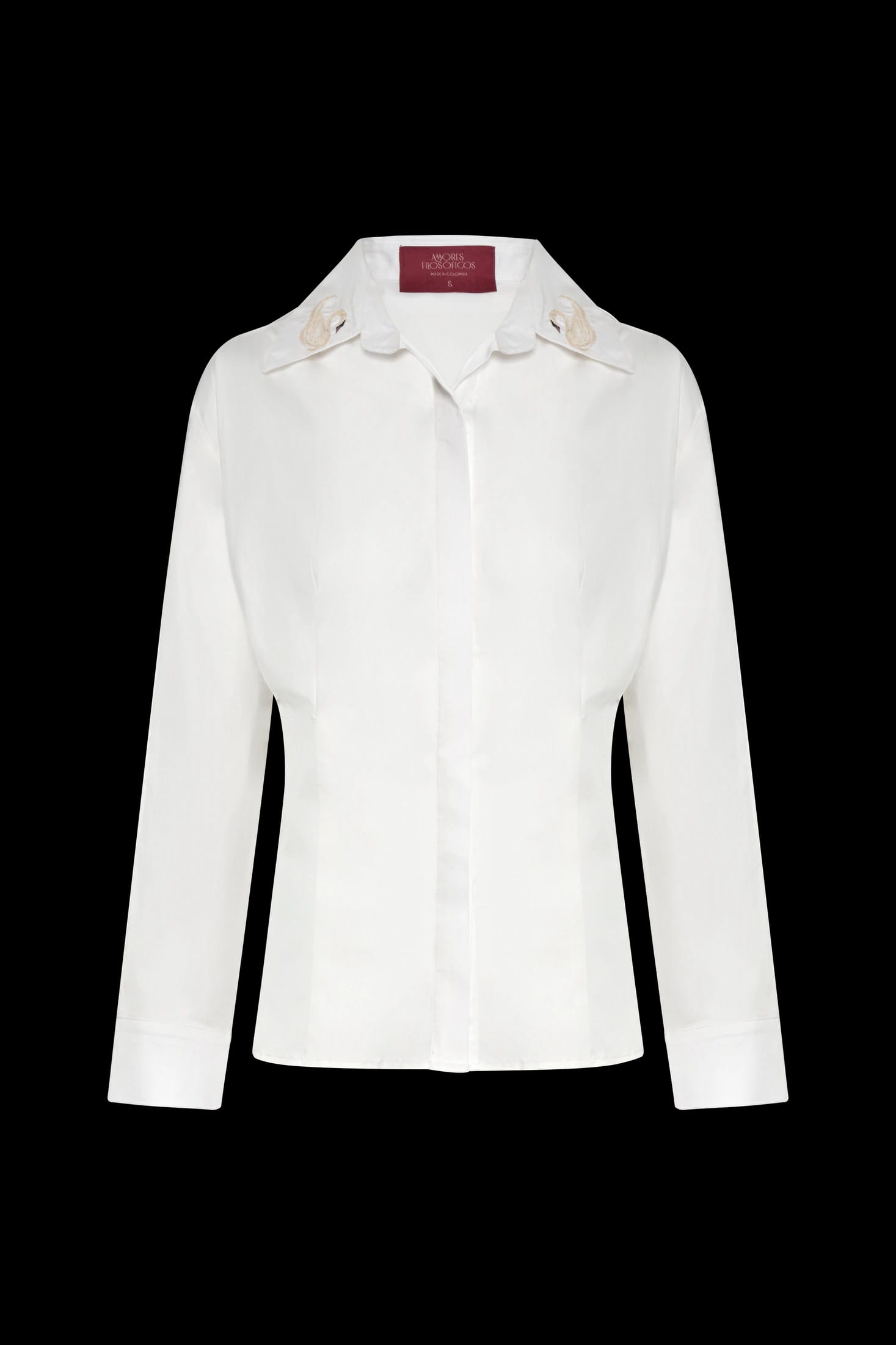 SWAN BLACK BLOUSE - imagen 1