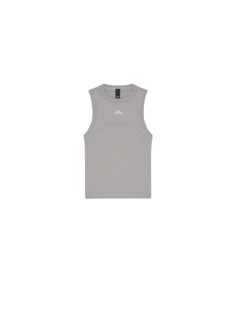 Dopamine grey rib tank top - imagen 7