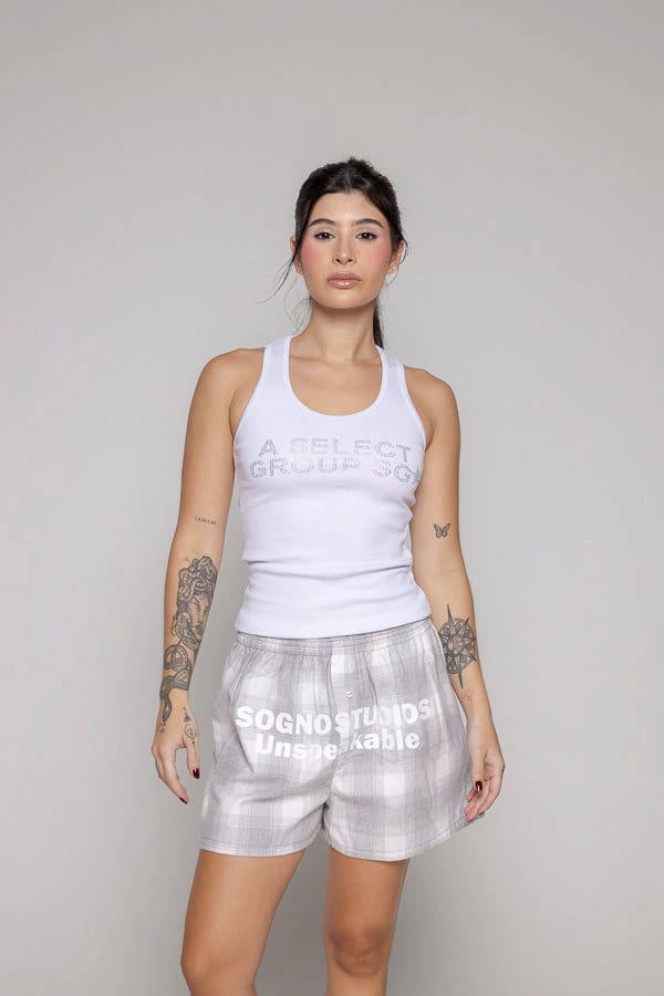 Boxer Unisex Cuadros-Gris - imagen 2