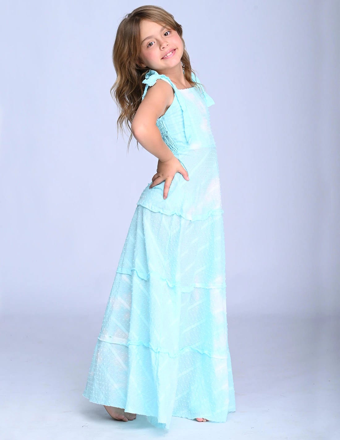 Vestido Reeva Spotted Turquoise - imagen 4