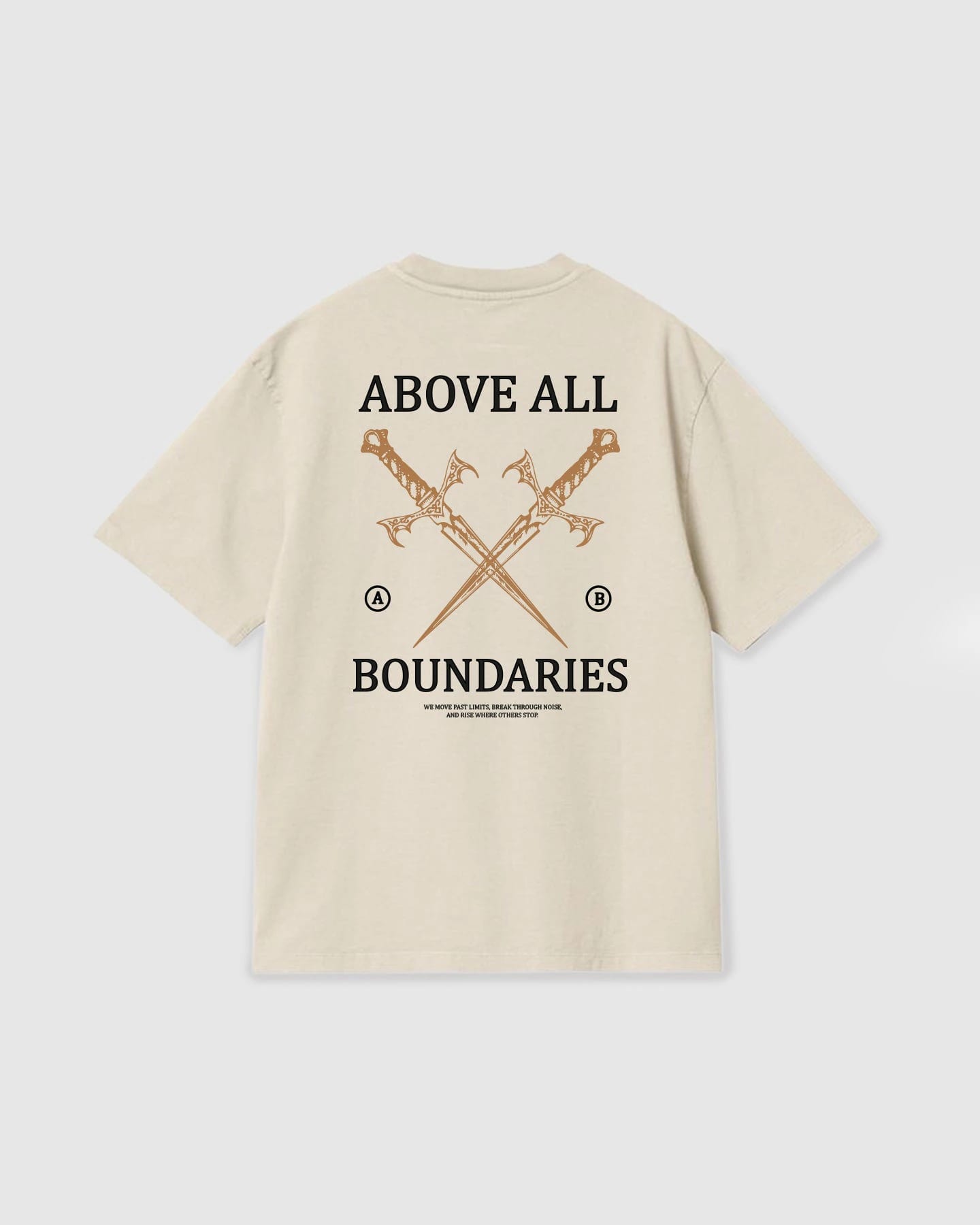 Oversized T Shirt Boundaries Vanilla - imagen 1