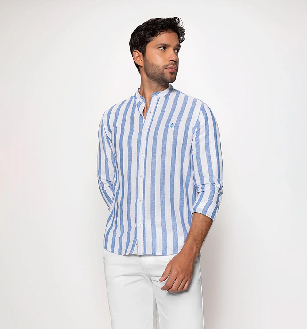 Camisa cuello nerú manga larga para homb - imagen 3
