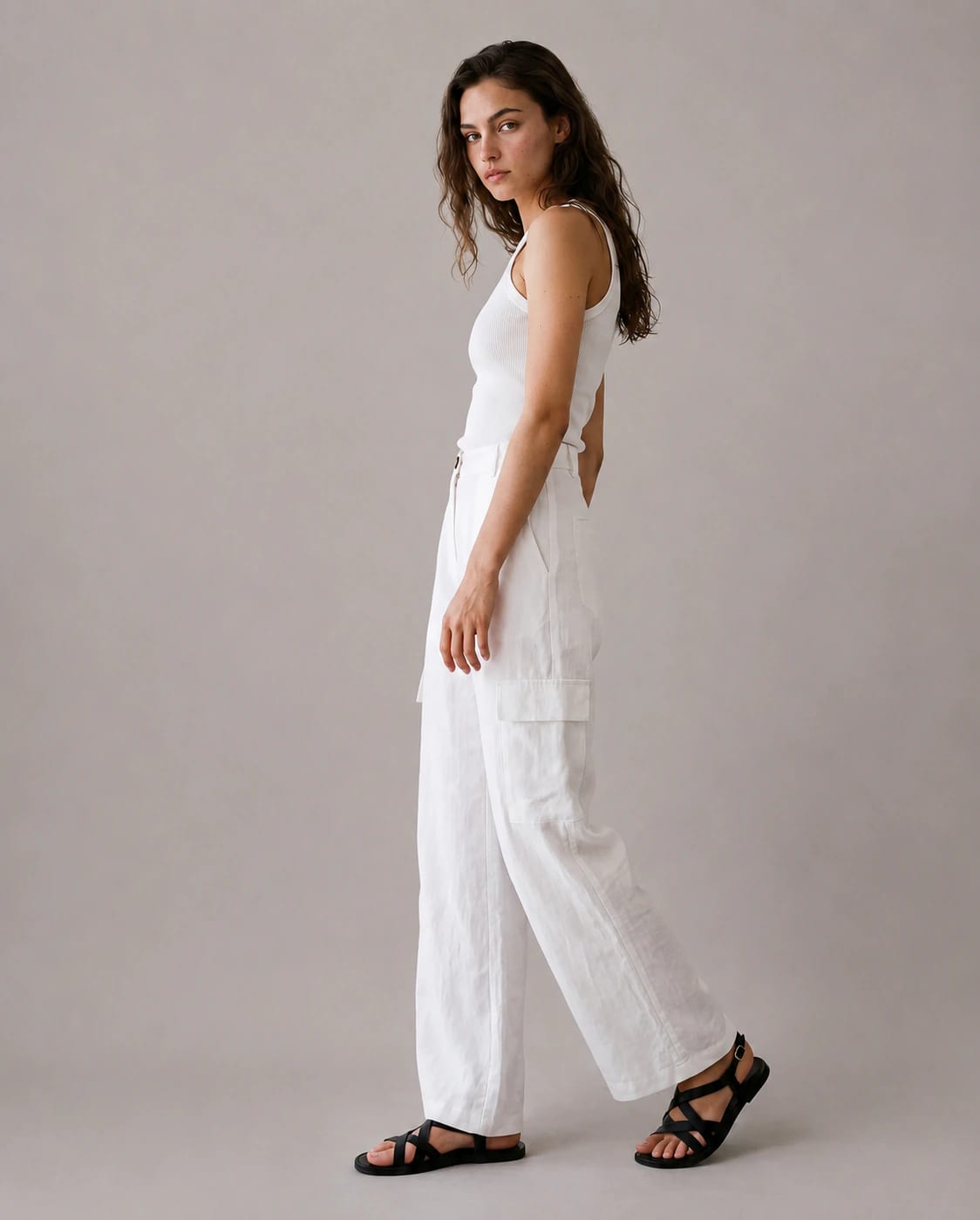 Sun Cargo Linen Pants - imagen 2