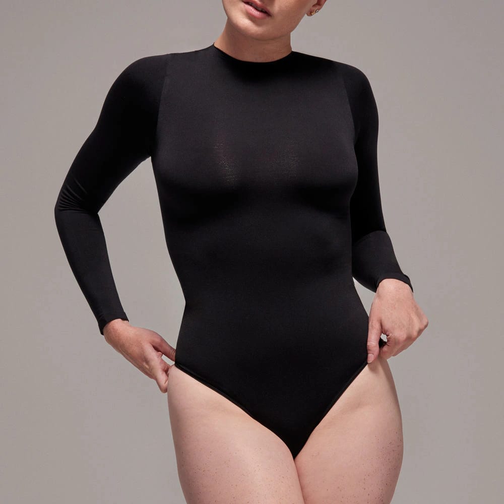 Body Manga Larga Cuello Alto Para Mujer | Lunia - imagen 3