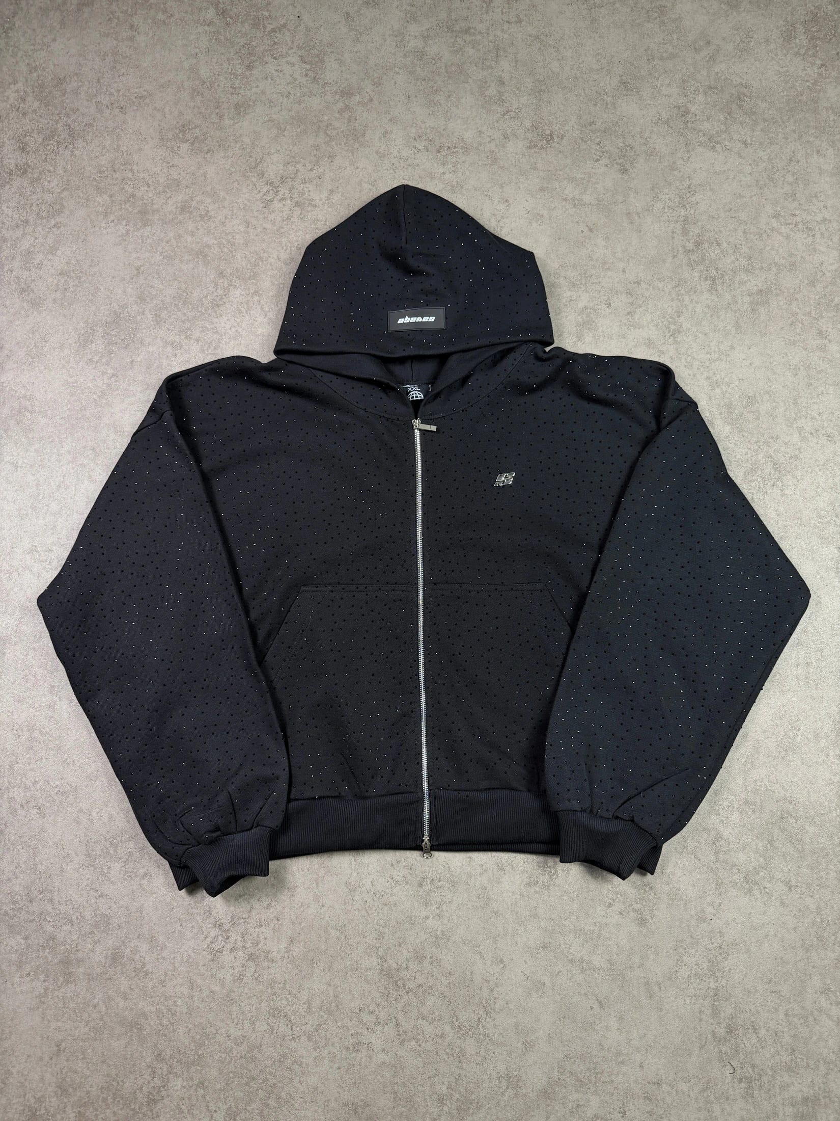Double Zip Hoodie Boxy fit Diamond - imagen 3