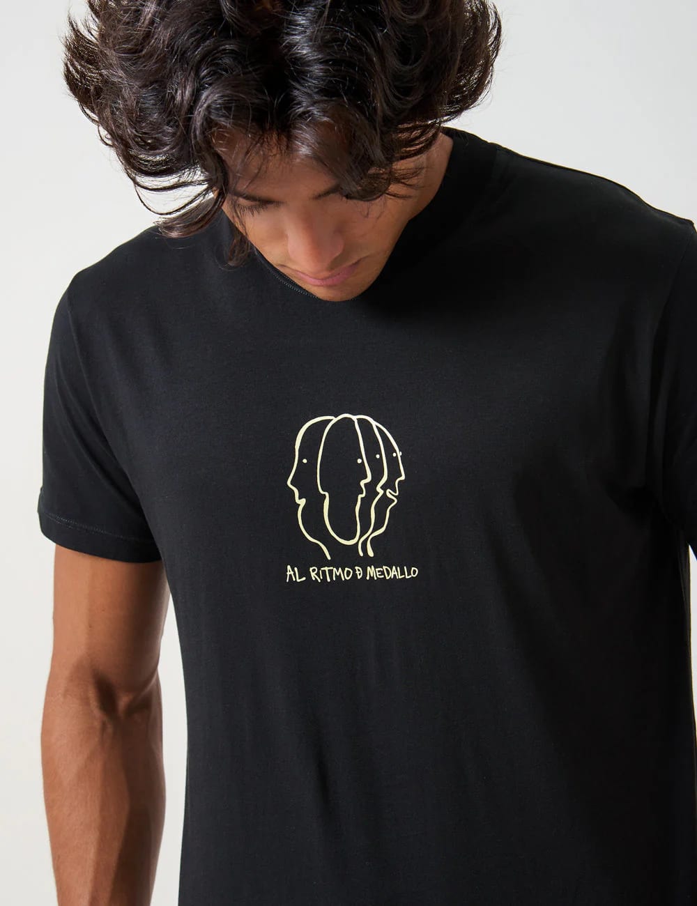 Camiseta Regular Fit Soul Rythm negro Hombre - imagen 3