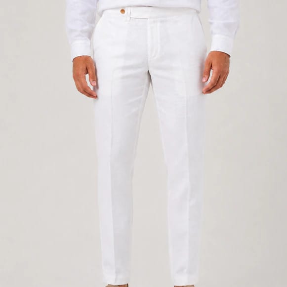 PANTALON CON PRETINA 100% LINO HOMBRE - imagen 5