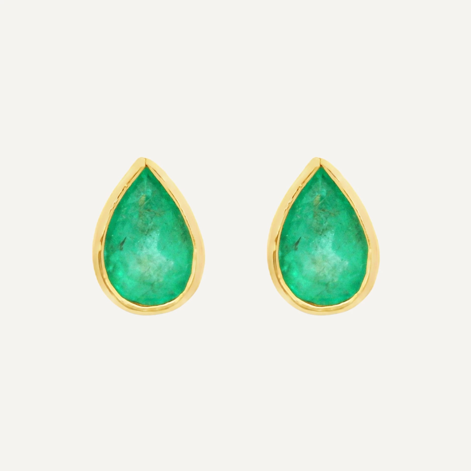 Arete gotas bisel - imagen 1