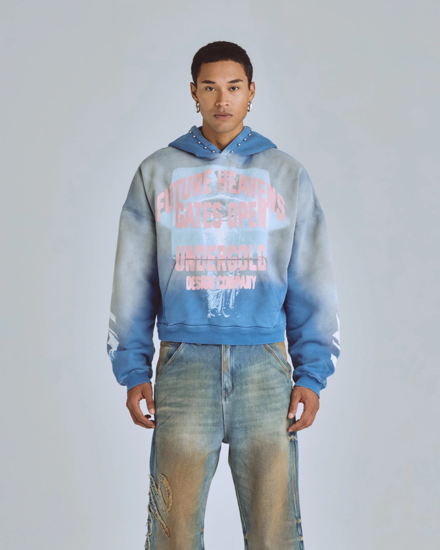 Agnus Dei Future Heavens Hoodie Storm Blue - imagen 2