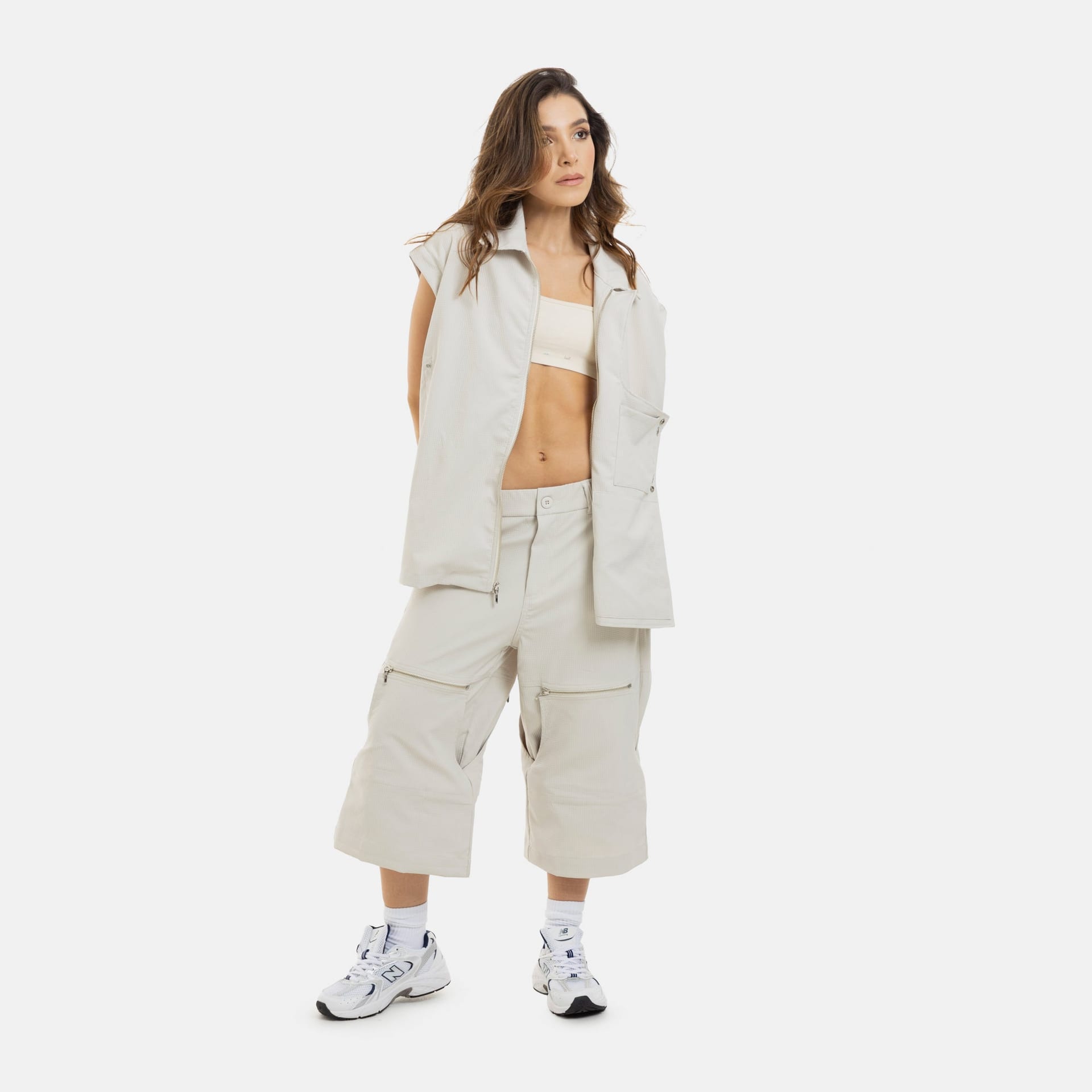 Convertible Utility Jacket Beige - imagen 15