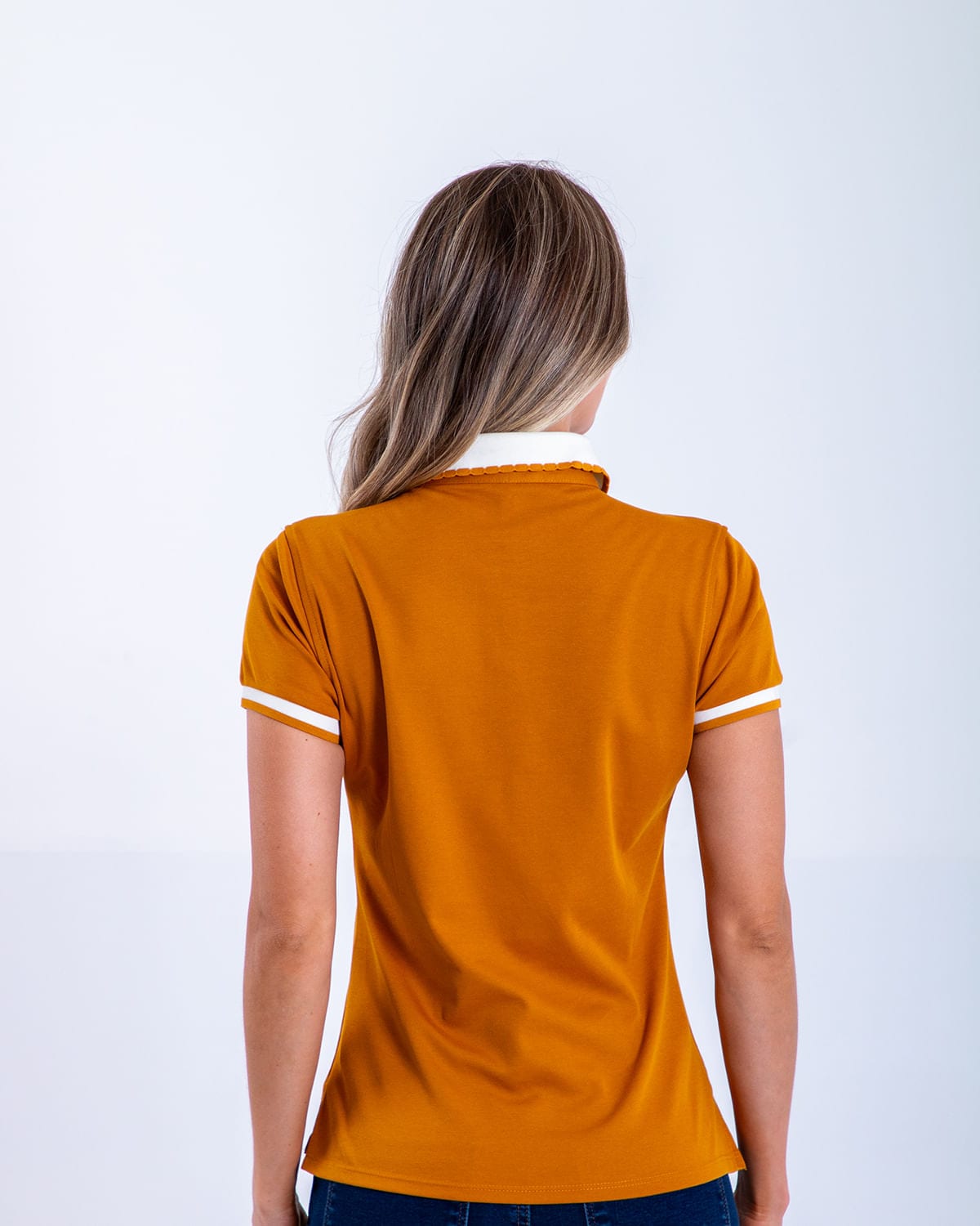Polo ocre para mujer - imagen 3