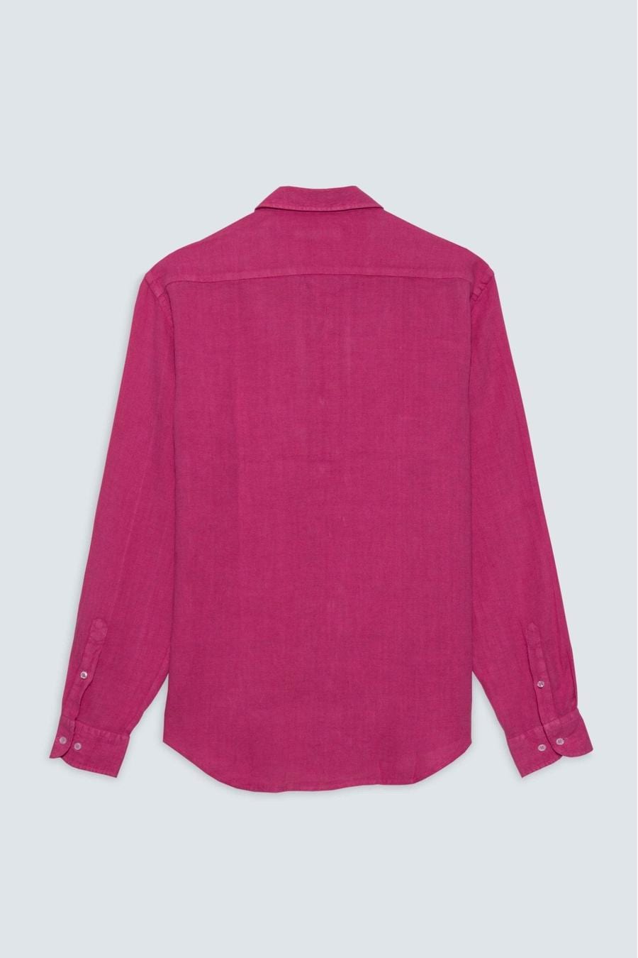 Men's linen shirt fuxia gin basic - imagen 2