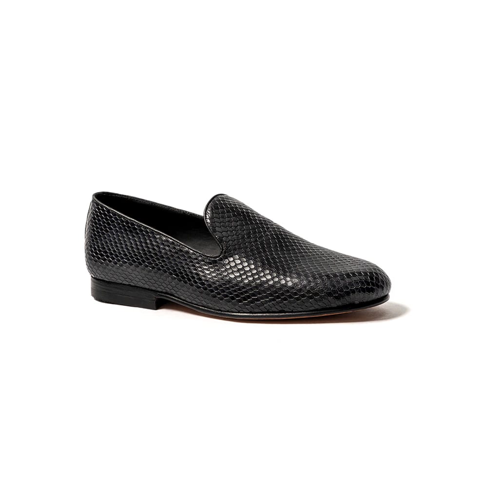 Slippers cuero grabado P negro - imagen 1