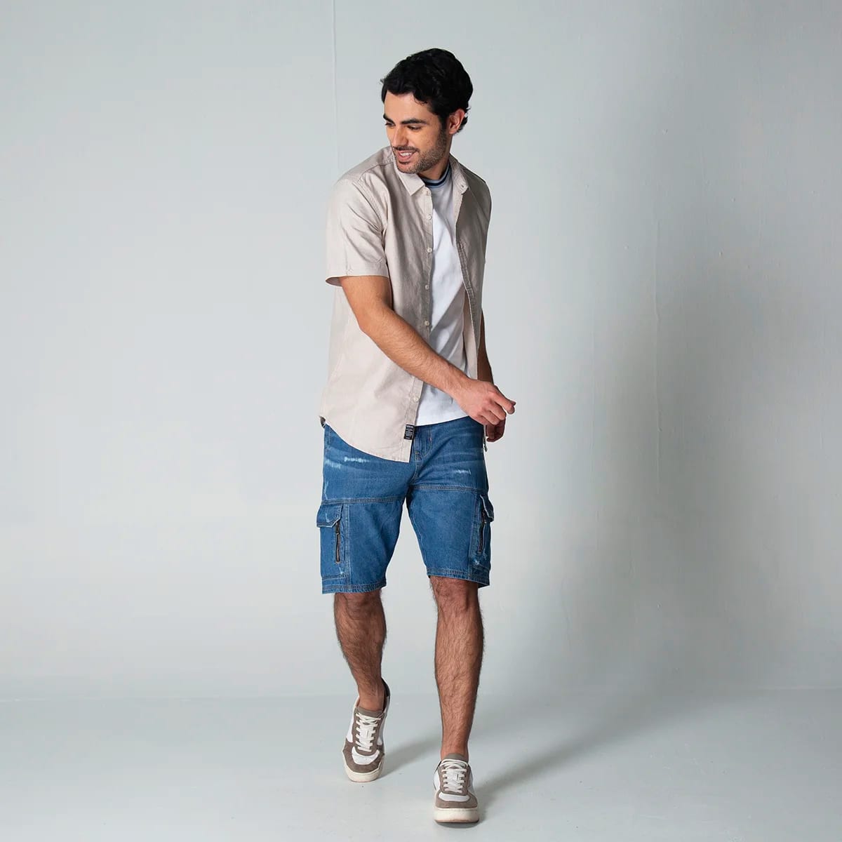 Bermuda Denim Cargo Party - imagen 1