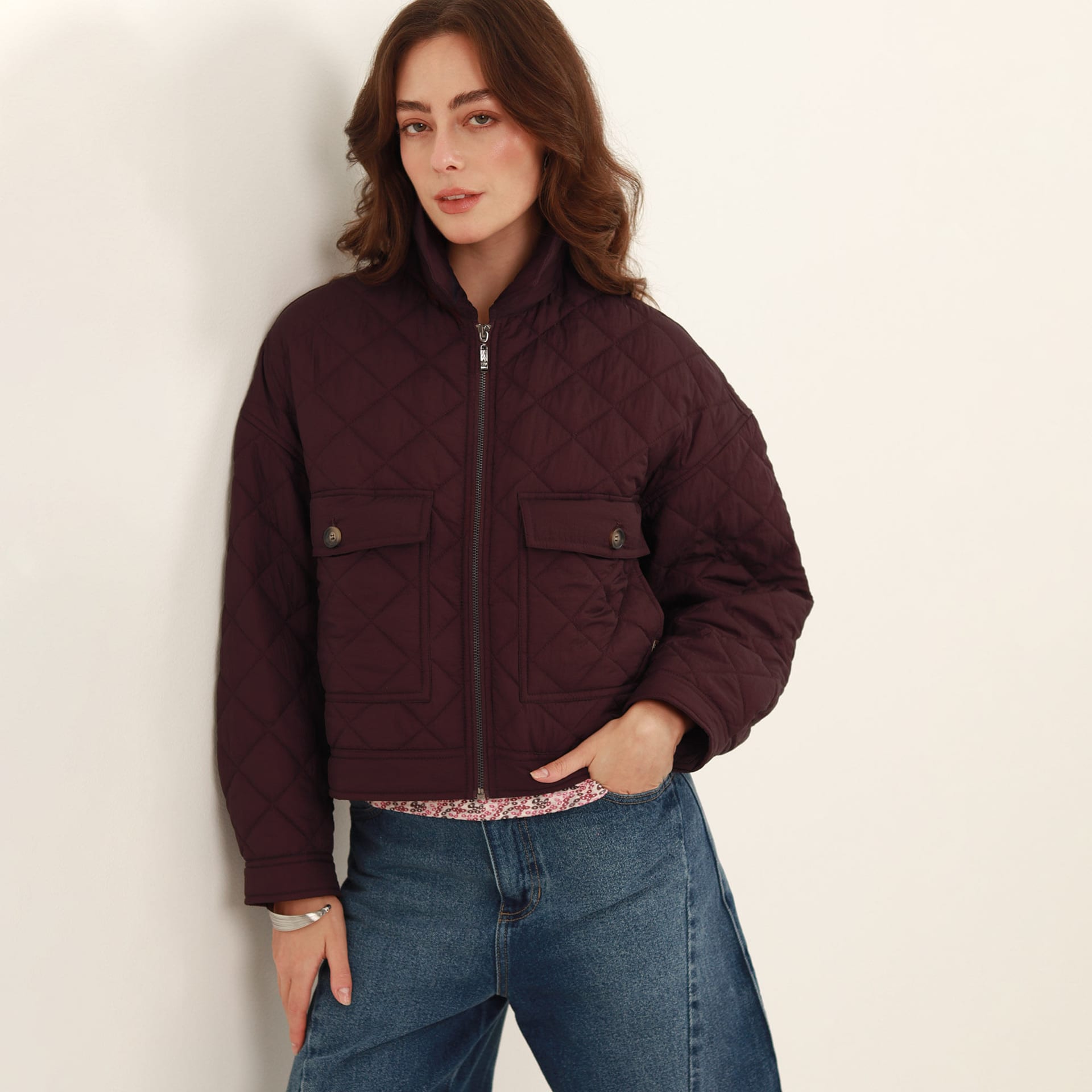 Chaqueta acolchada crop - imagen 7