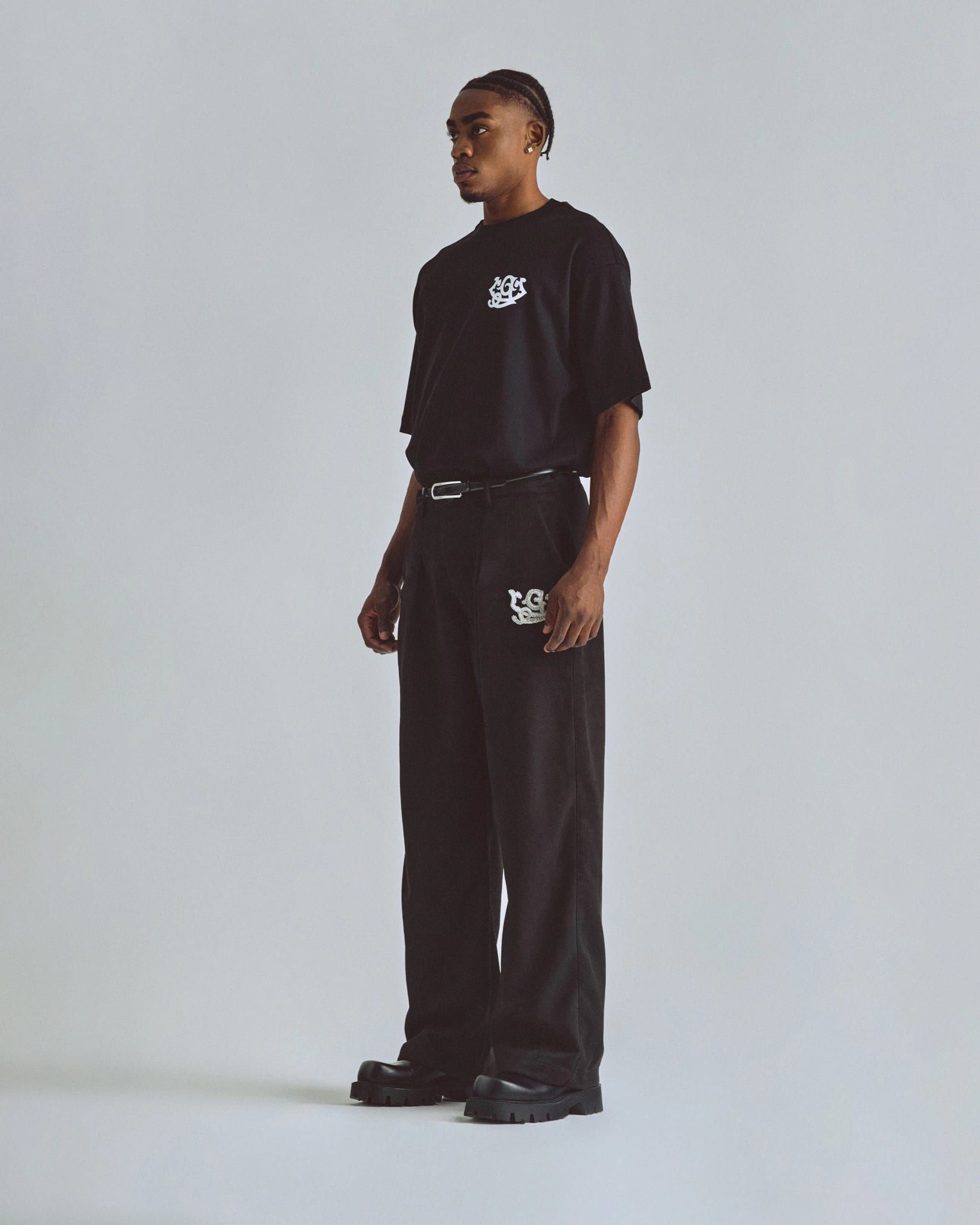 The Path Monogram Boxy Fit Tshirt Black - imagen 5