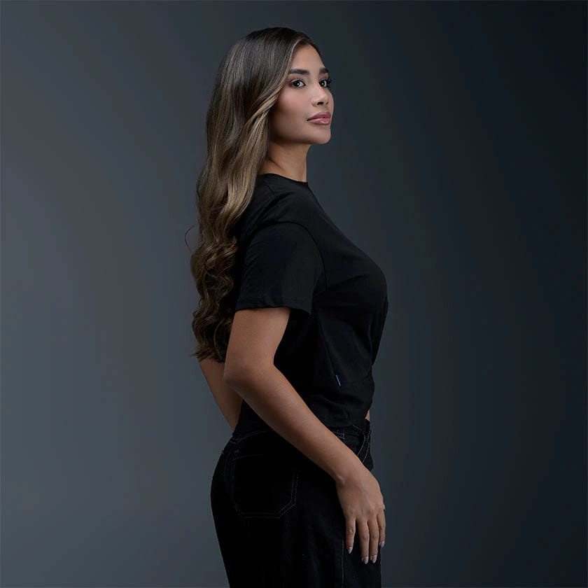Blusa Crop Negra Mujer - imagen 4
