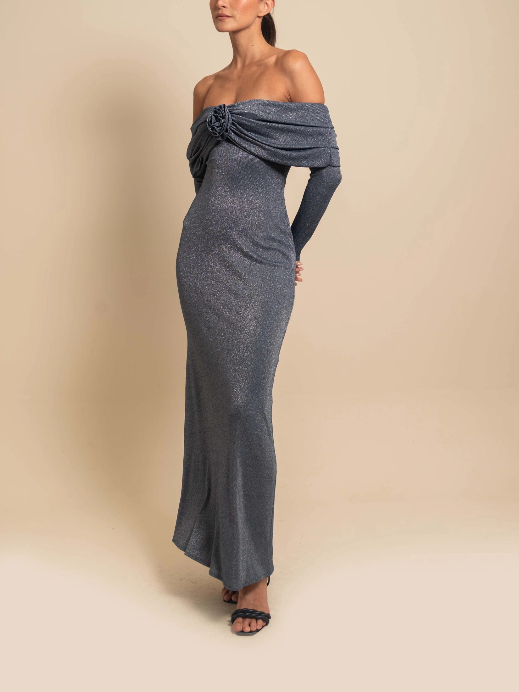 DAISY GOWN SILVER BLUE - imagen 3