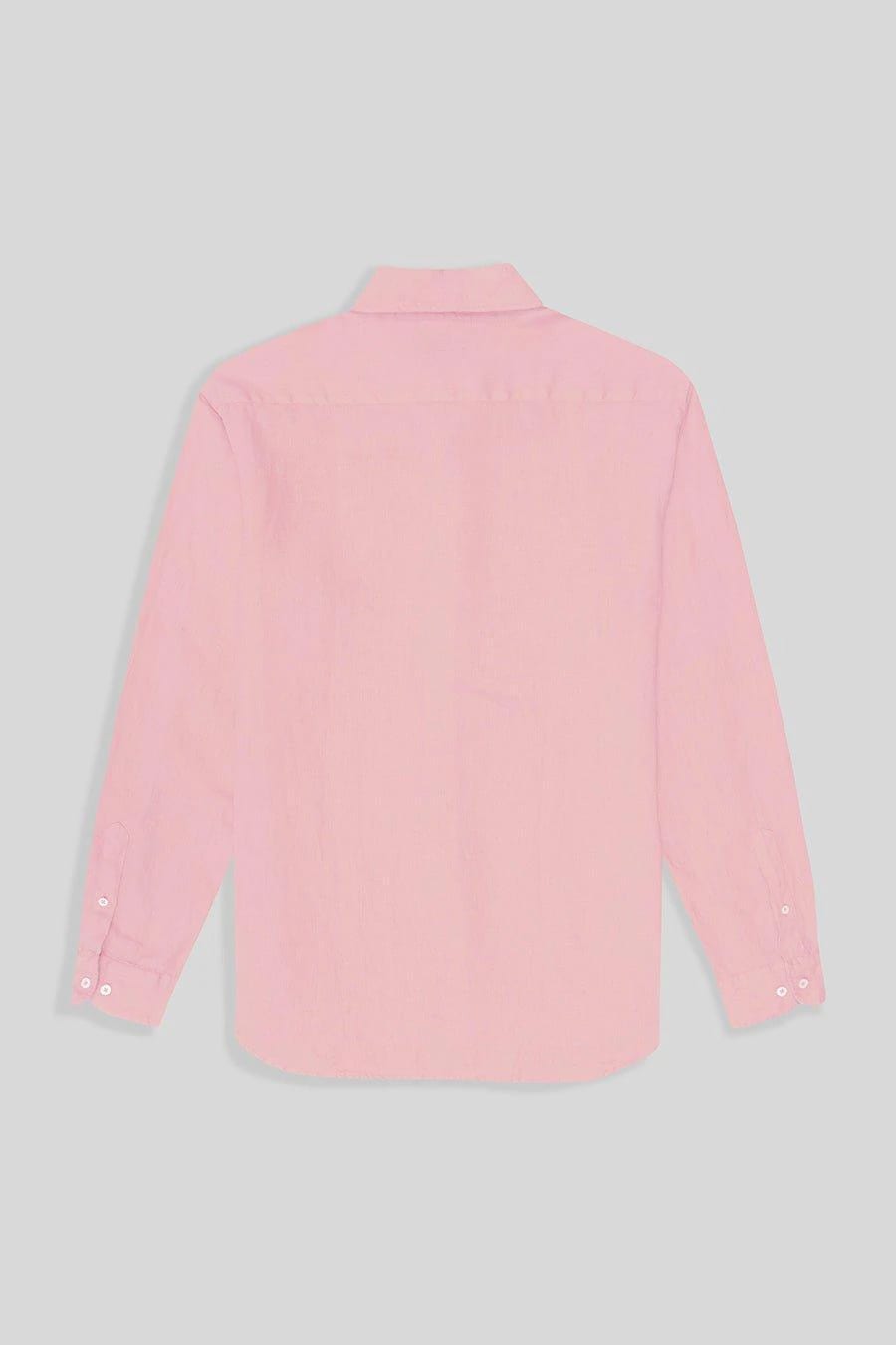 Men's linen shirt pink - imagen 2