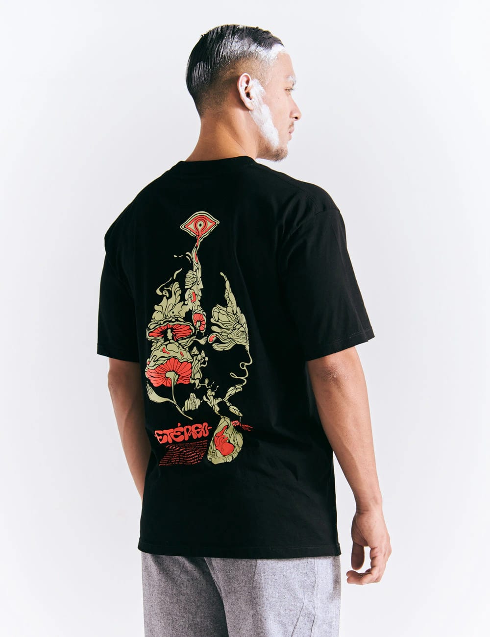 Camiseta Oversize Etéreo negro Hombre - imagen 1