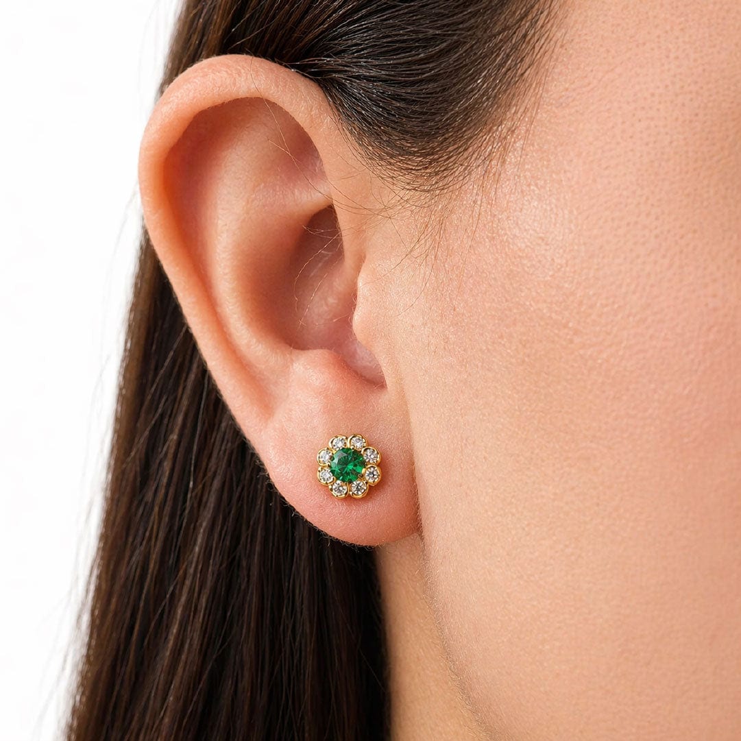 Aretes Dalia Esmeralda - imagen 2