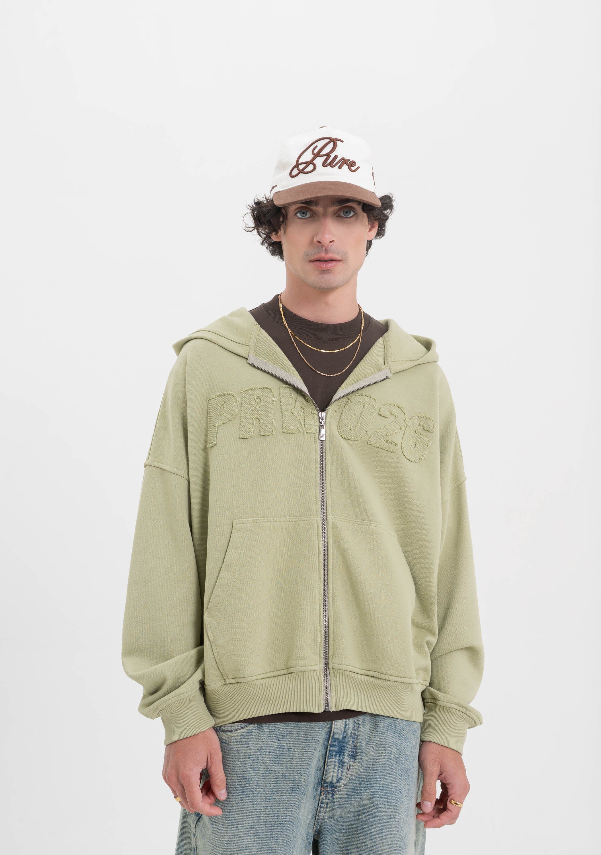 Across The Lines Green Zip Hoodie - imagen 2