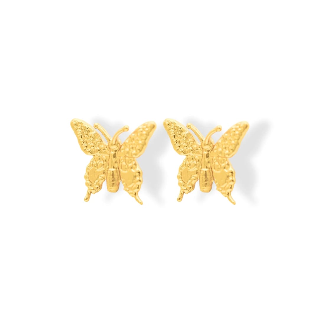 Aretes de mariposa mediana - imagen 1