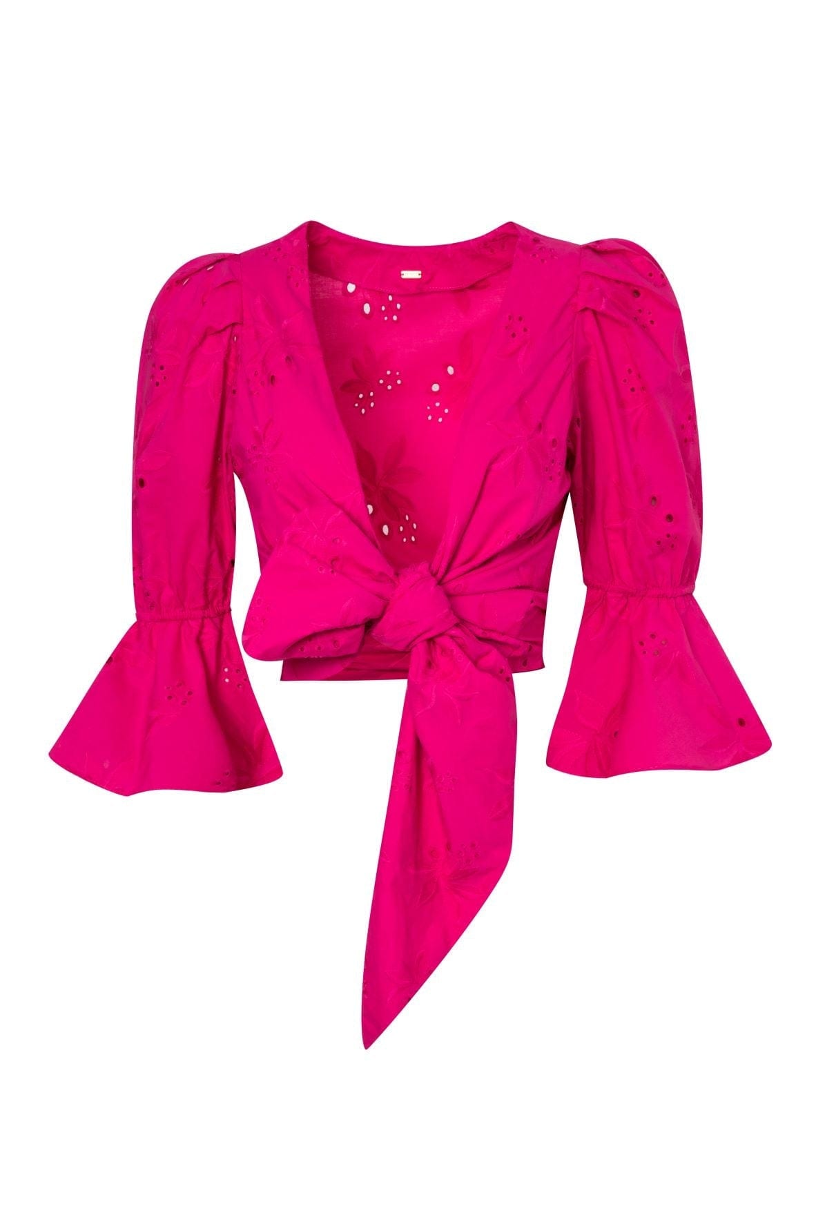 Salsa Cotton Eyelet Shirt / Fucsia - imagen 2