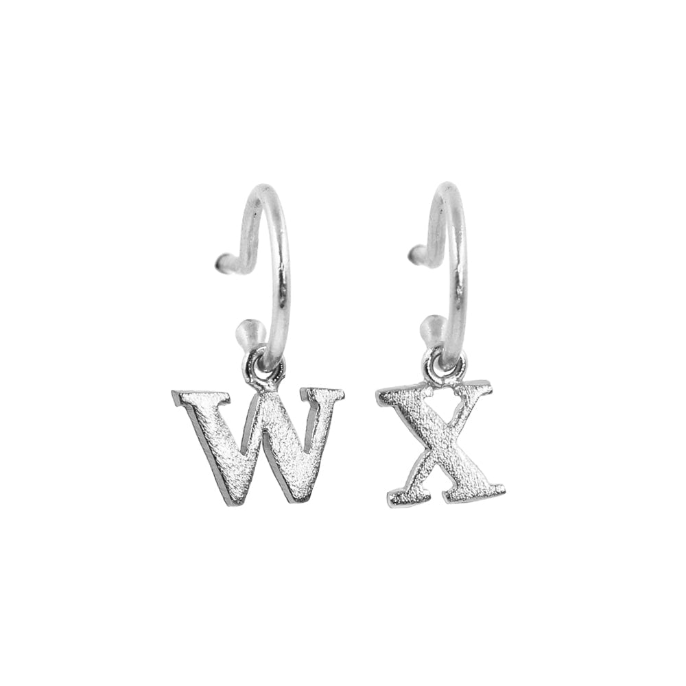 PreOrder Baby Hoops 9mm Letra Plata - imagen 14