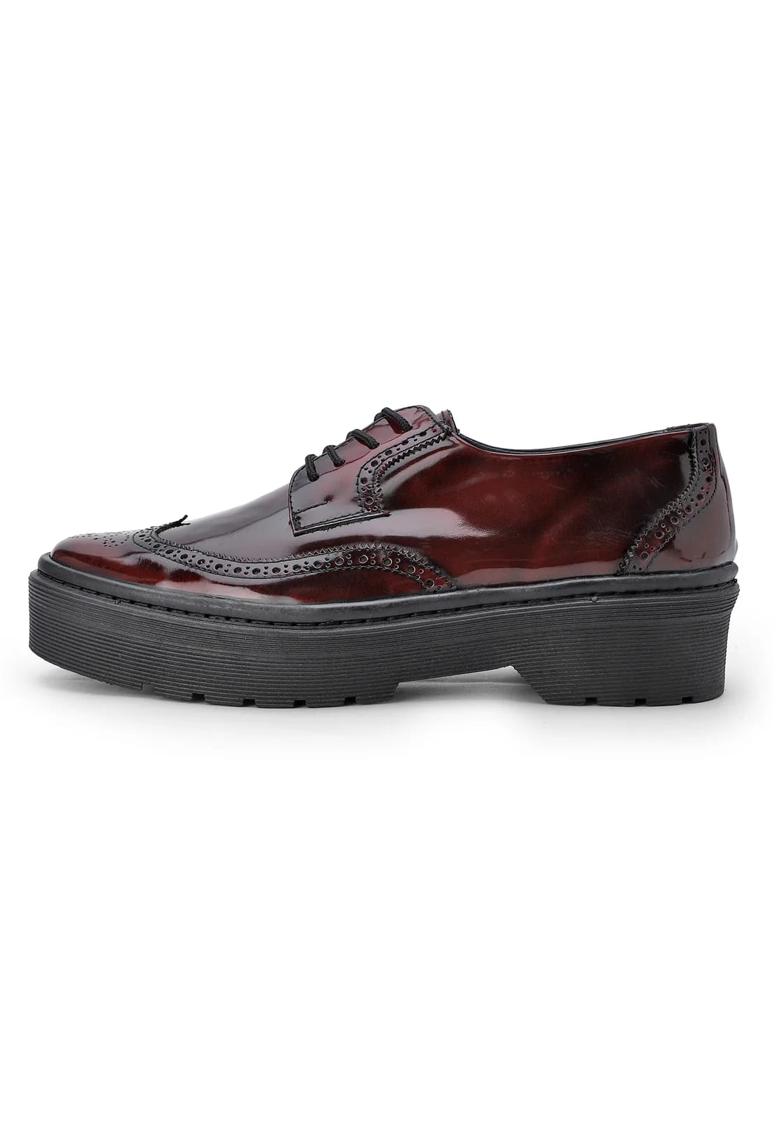 Zapatos oxford vinotinto suela chunky - imagen 3