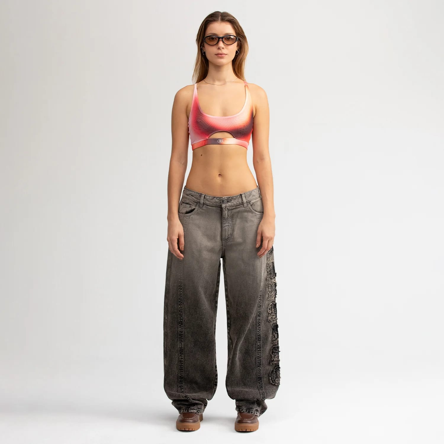Barrel Denim Pants - Washed Black - imagen 8