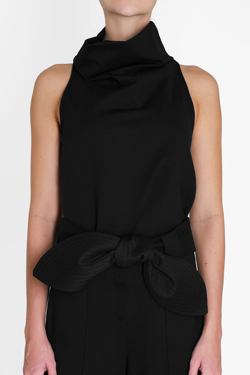 Blusa Noche de lirios negro atelier - imagen 1