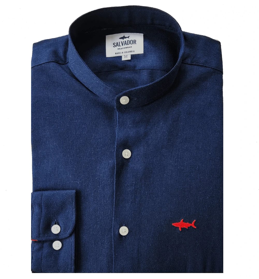 CAMISA NERU AZUL OSCURA - imagen 1
