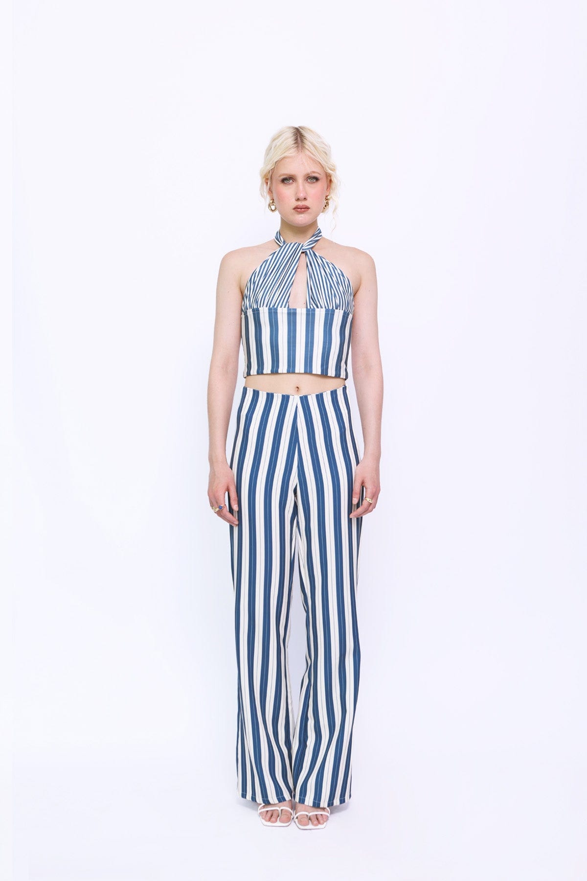 Halter Top in Midnight Stripes - imagen 3