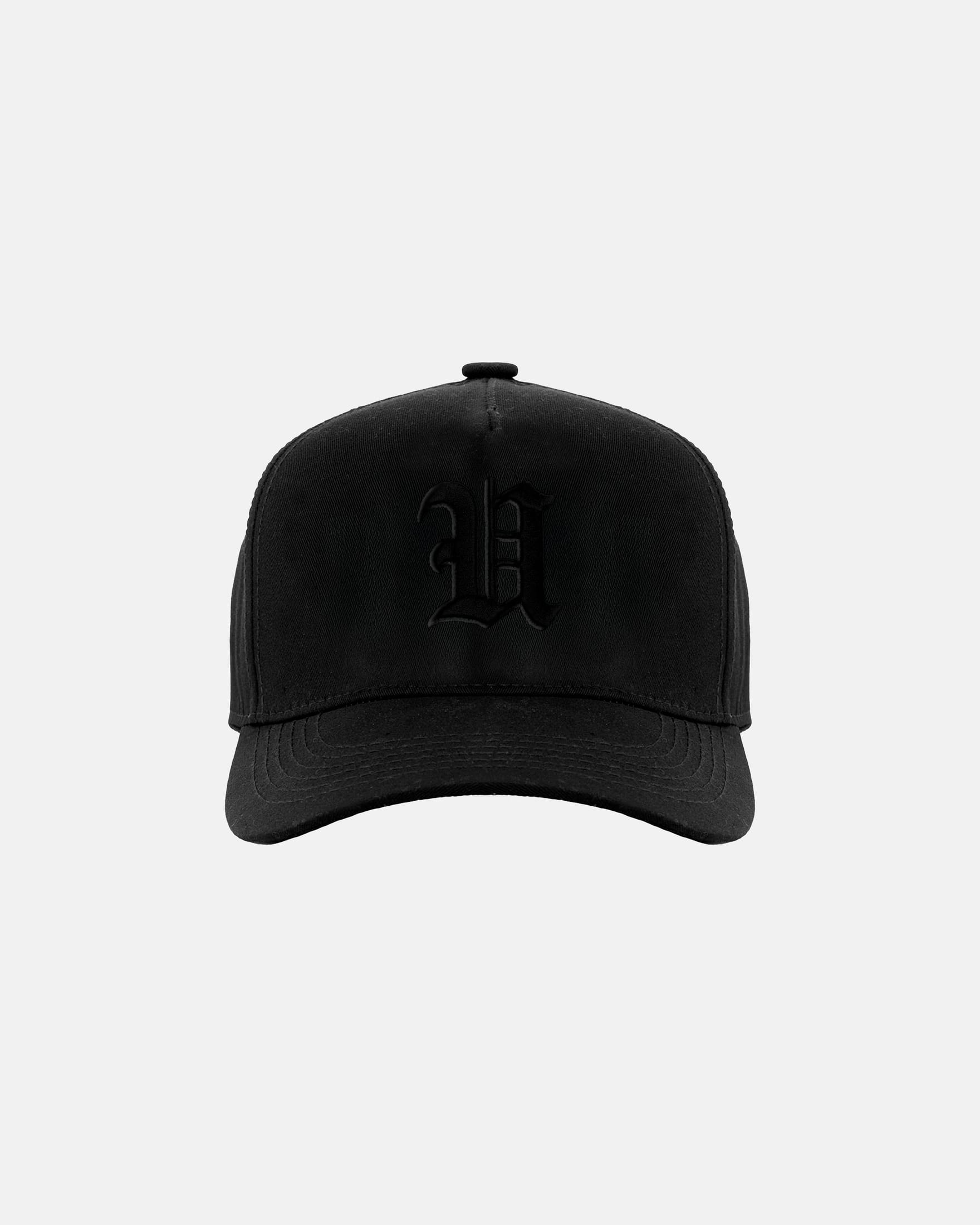 Line U High Crown Cap Black/Black - imagen 1