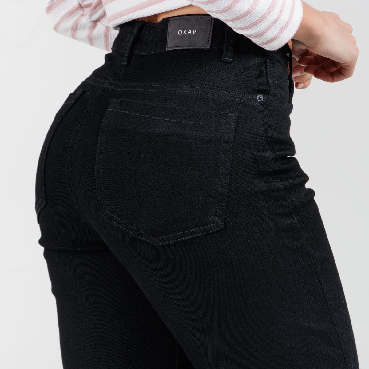 Jean Wde Leg Negro Ax-3158 Licrado - imagen 4