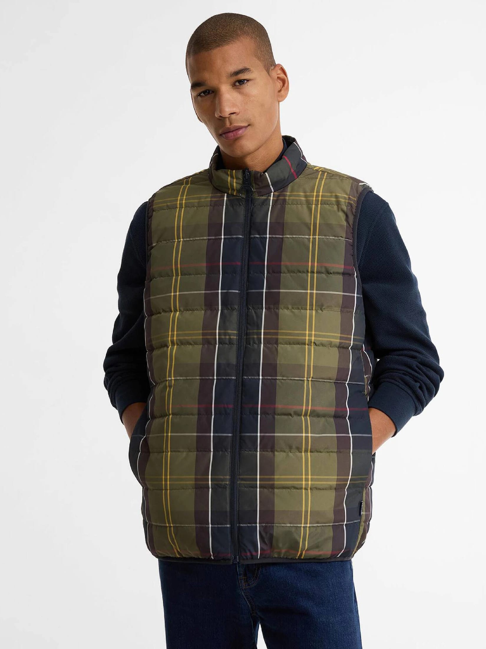 Reversible Tartan Puffer Gilet - imagen 3