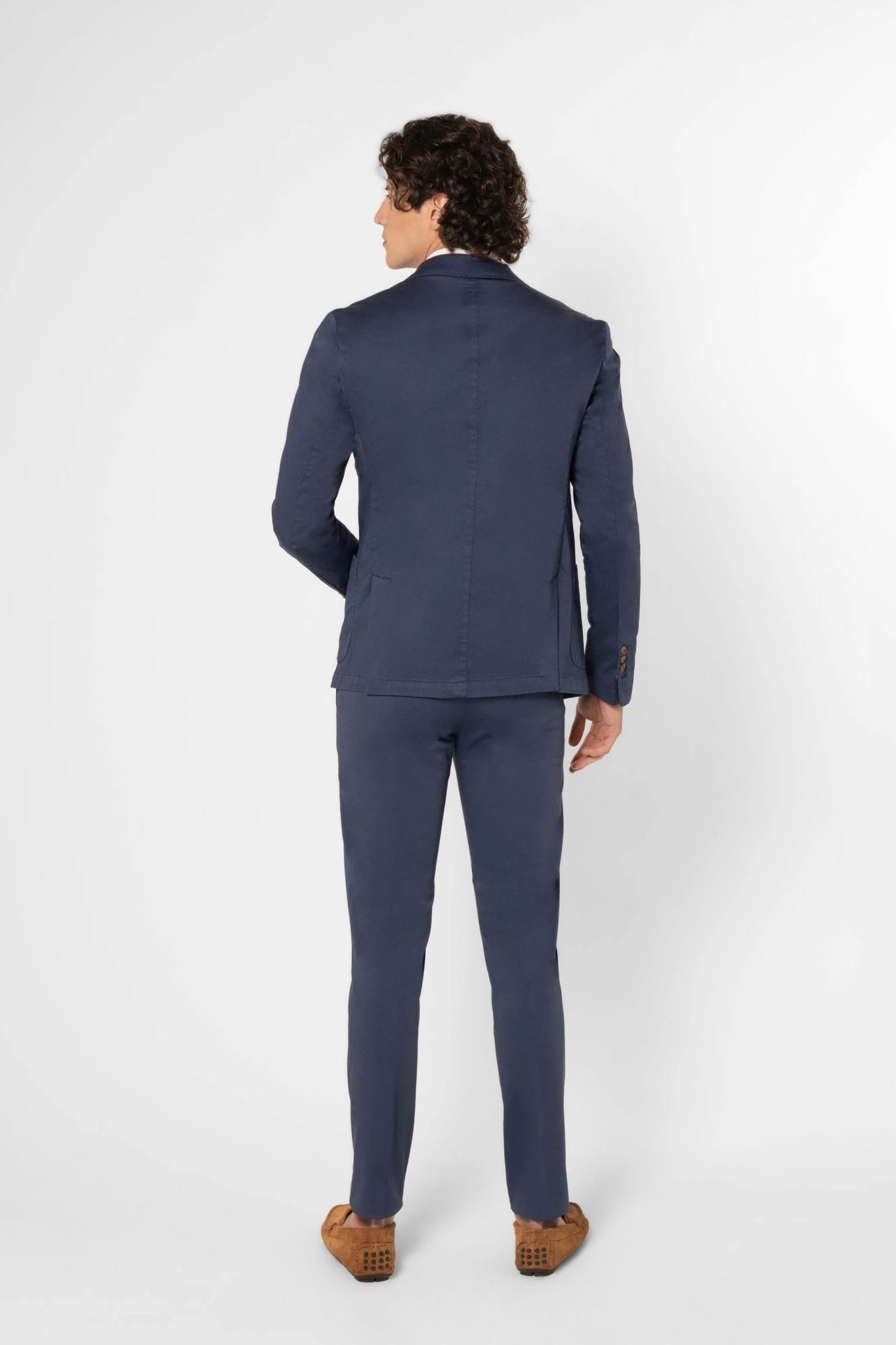Men's mixed fabric blazer blue new sienna - imagen 5