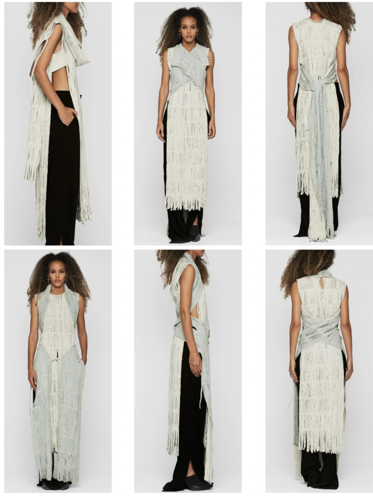 BARBALO WHITE BRAIDED LEATHER OVERLAY - imagen 4