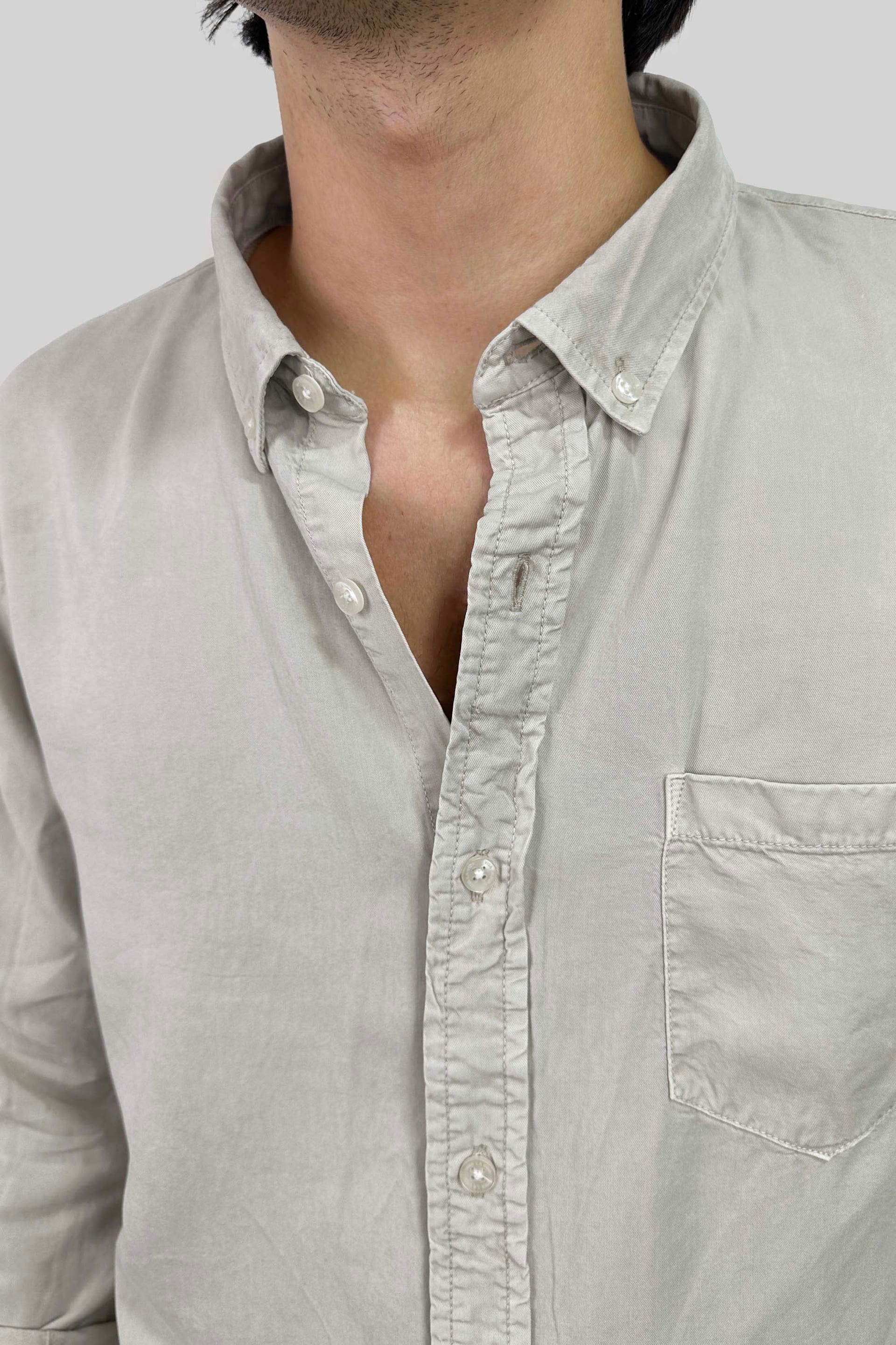 CAMISA LYOCELL TOSTADO - imagen 2