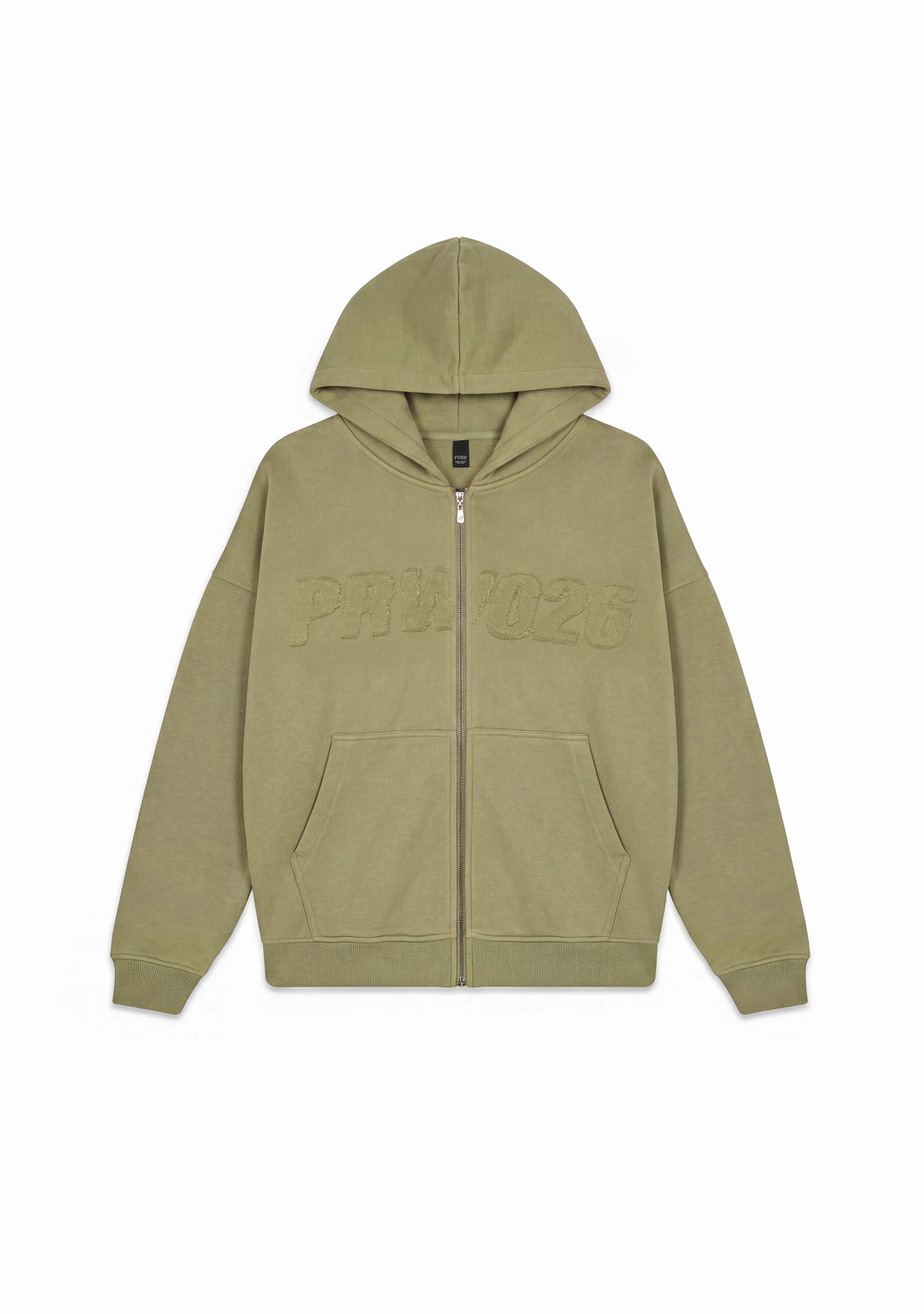 Across The Lines Green Zip Hoodie - imagen 1